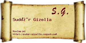Sudár Gizella névjegykártya